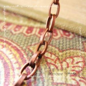 9ft (3yd) Antique Style Flat Iron Link Chain..